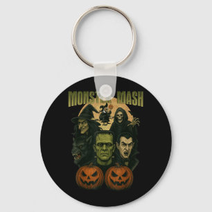 Porte-clés Rétro Halloween Drôle Monstre Classique Épouvantab