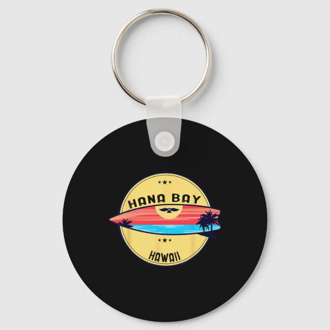 Porte-clés Retro Hana Y Hawaii Beach Surfing  (Recto)