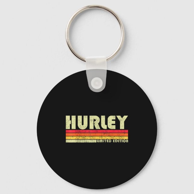 Porte-clés Retro Hurley Home State Cool 70s 80s Style Sunset  (Recto)
