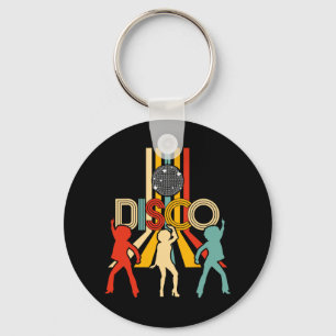 Porte-clés Retro les années 70 Dons Disco Danser Vintage Disc
