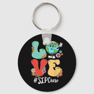 Porte-clés Rétro Love World Jour des terres Slp Crew