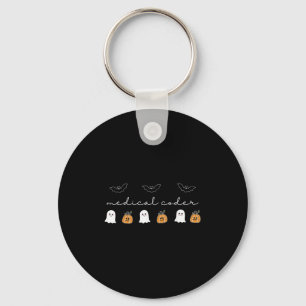 Porte-clés Retro Médicale Coder Citrouille Ghost Worker Hallo