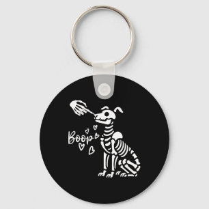 Porte-clés Retro mignon squelette main botte chien drôle Hall