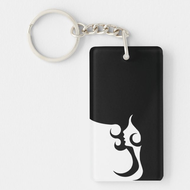 Porte-clés Retro Mod Woman (Devant)