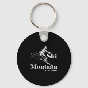 Porte-clés Retro Montana Bridger Bowl Skiing Tee