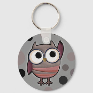 Porte-clés Retro Owl