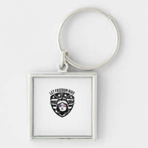 Porte-clés Retro Patriotic Let Freedom Ring Juillet 4