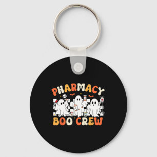Porte-clés Retro Pharmacie Boo Crew Ghost Pharmacist Tech Hal
