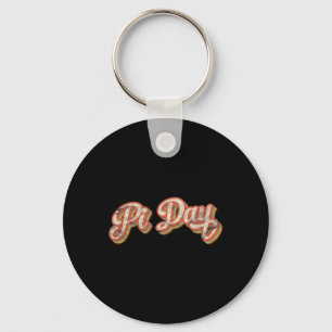 Porte-clés Retro Pi Jour Texte Cadeau Vintage Enseignant en m