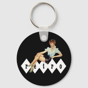 Porte-clés Retro Pin Up