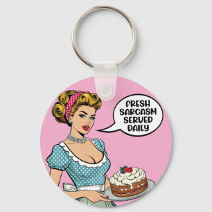 Porte-clés Retro Pinup_ servi tous les jours