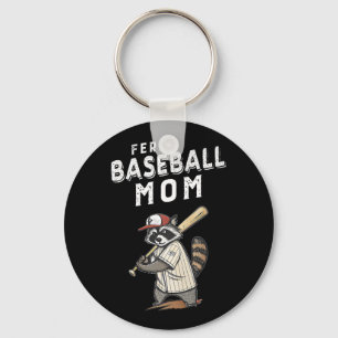 Porte-clés Retro Raccoon Feral Baseball Maman Trash Panda Spo
