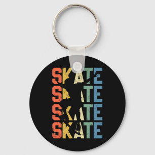 Porte-clés Retro Skate Planche à roulettes Exécution de tours