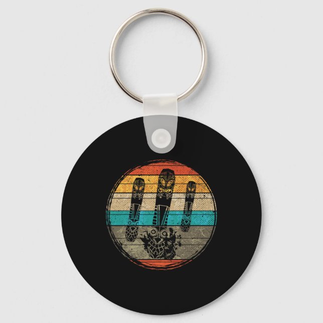Porte-clés Retro Snowboard (Recto)