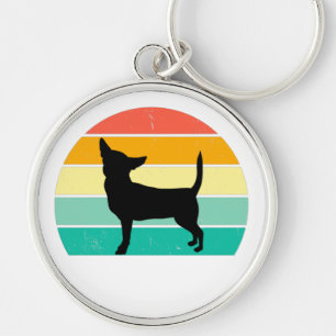 Porte-clés Retro Sunset Chihuahua