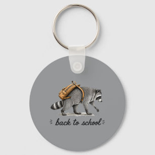 Porte-clés Retro Timothy Raccoon Retour à l'école