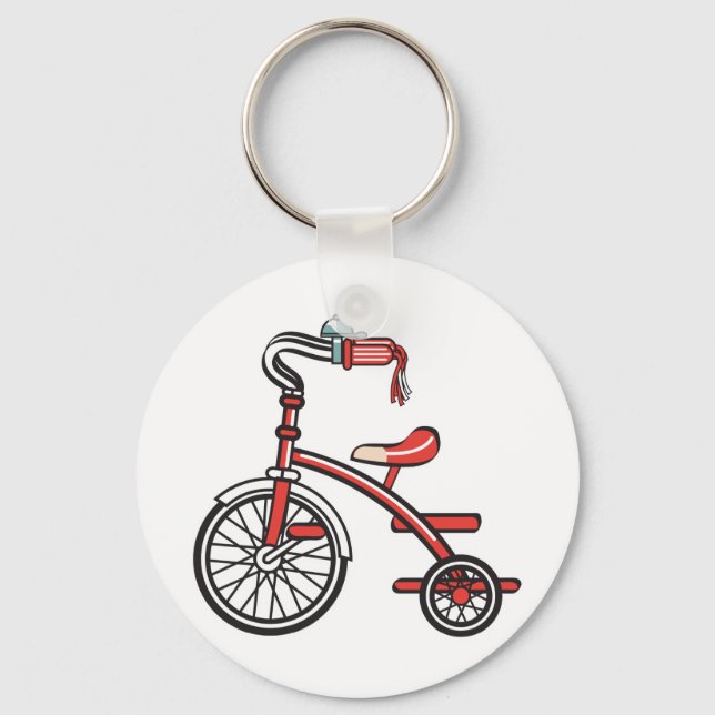 Porte-clés rétro tricycle (Recto)