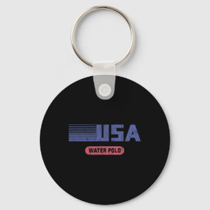 Porte-clés Rétro Usa 2020 Équipe américaine de water-polo vin