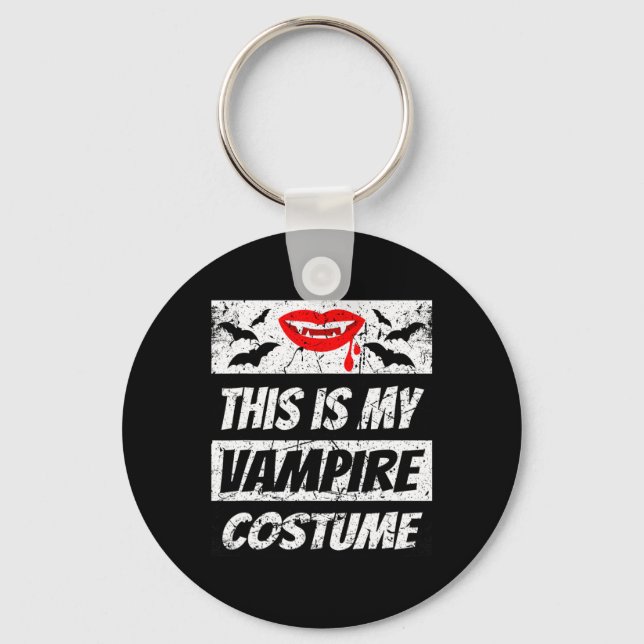 Porte-clés Rétro Vampire Halloween Outfit Easy Halloween Drac (Recto)