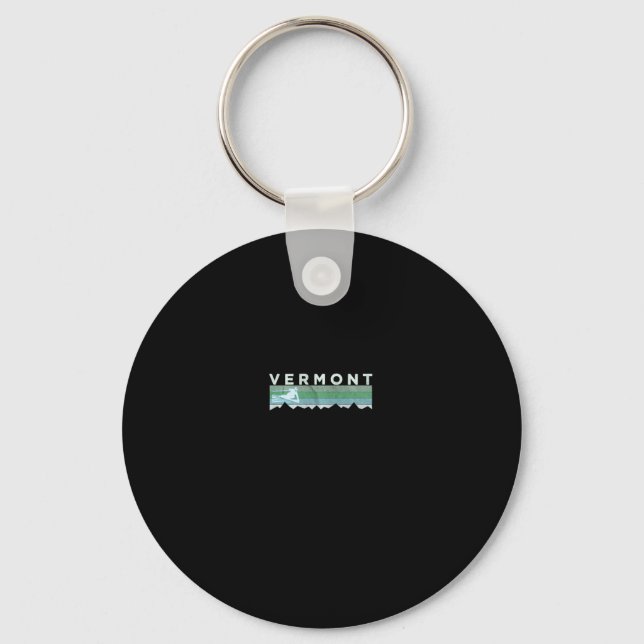 Porte-clés Retro Vermont Distressed manches longues Ski  (Recto)