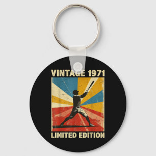 Porte-clés Retro Vintage 1971 Baseball Lover Limited Edition