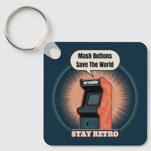 Porte-clés Retro Vintage 80s Arcade Gaming Nerdy Humour