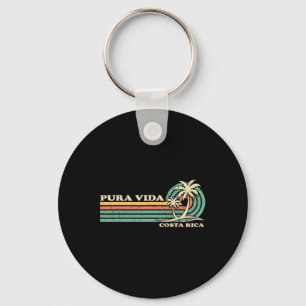 Porte-clés Rétro Vintage Family Vacation Costa Rica Pura Vida