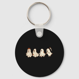 Porte-clés Retro Vintage Fantôme Halloween Boo Tri Ou Treat S
