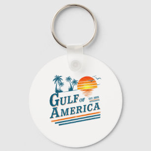Porte-clés Retro Vintage Golfe Des États-Unis Amérique 2025 A