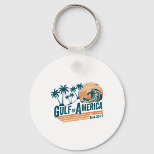 Porte-clés Retro Vintage Gulf Of Us America 2025 American Fla