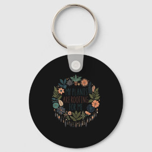 Porte-clés Rétro Vintage Mes Plantes Font Campagne Pour Moi P