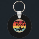 Porte-clés Rétro Water Polo - Vintage H2 Polo Waterpolo<br><div class="desc">Water Polo players,  coach,  maman,  papa et fans who simply love vintage waterpolo and water sports knows the struggle of this game. They can do anything from offence to defence. Swimmers complain because water polo athletes can swim good. Goalkeeper too !</div>
