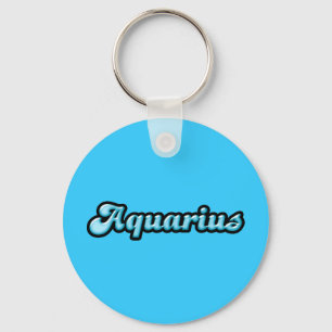 Porte-clés Rétro Zodiac Aquarius