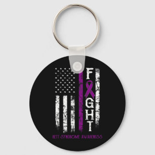 Porte-clés Rett Syndrome Guerrier Us Drapeau Décerné Syndrome