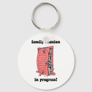 Porte-clés Réunion de famille drôle