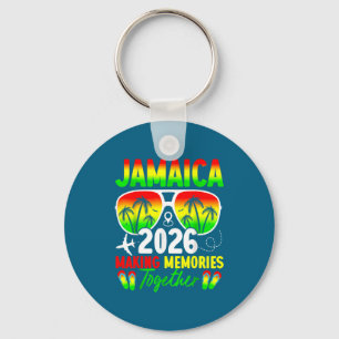 Porte-clés Réunion de famille Jamaïque 2026 Vacances Création