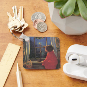 Porte-clés Réveillon de Noël Vintage par Jessie Willcox Smith