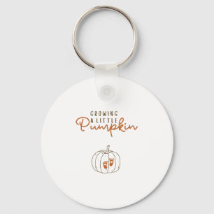 Porte-clés Révélation de grossesse d'un petit citrouille Hall