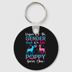 Porte-clés Révéler Buck Ou Doe Poppy Vous Aime