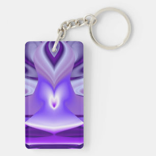Porte-clés Rêves de fleurs violettes