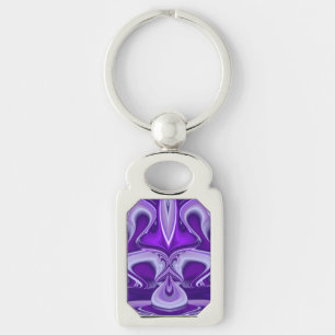 Porte-clés Rêves de fleurs violettes