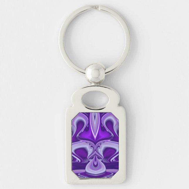 Porte-clés Rêves de fleurs violettes (Devant)