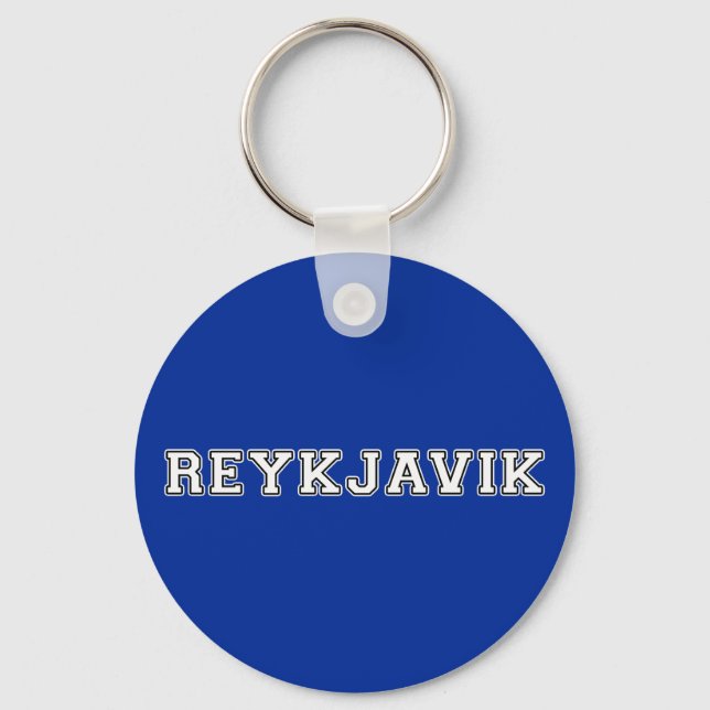 Porte-clés Reykjavik Islande (Recto)