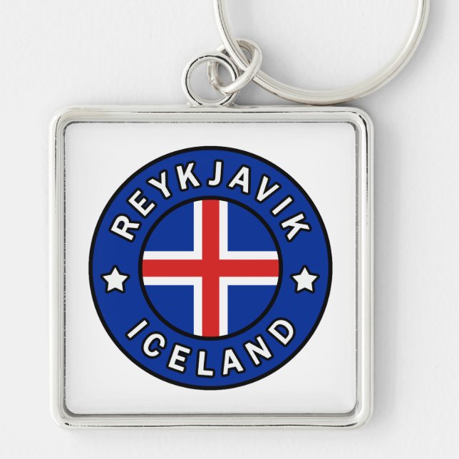 Porte-clés Reykjavik Islande (Devant)