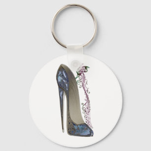 Porte-clés Rhapsodie en bleu Stiletto et Butterfly Music Art