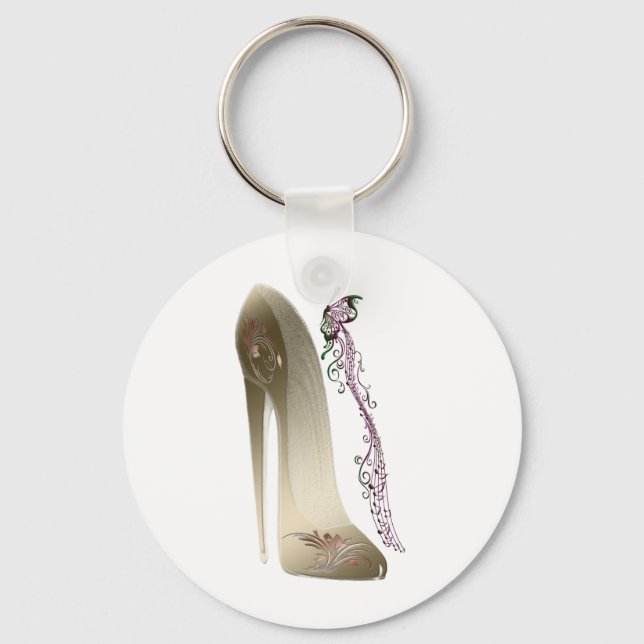 Porte-clés Rhapsody en Gold Stiletto Shoe Art (Recto)