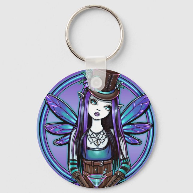 Porte-clés "Rhapsody" Gothique Absinthe Porte - clé de l'art  (Recto)