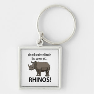 Porte-clés Rhinocéros Animal Drôle Rhinocéros