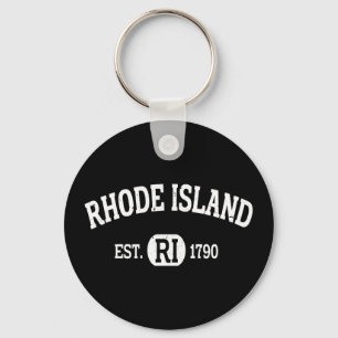 Porte-clés Rhode Island Retro Vintage Rhode Island Ri