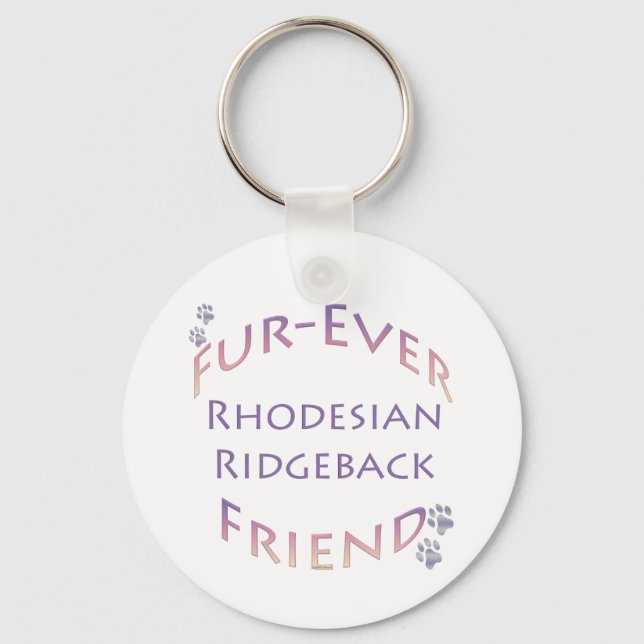 Porte-clés Rhodeisan Ridgeback Fur ever Friend (Recto)
